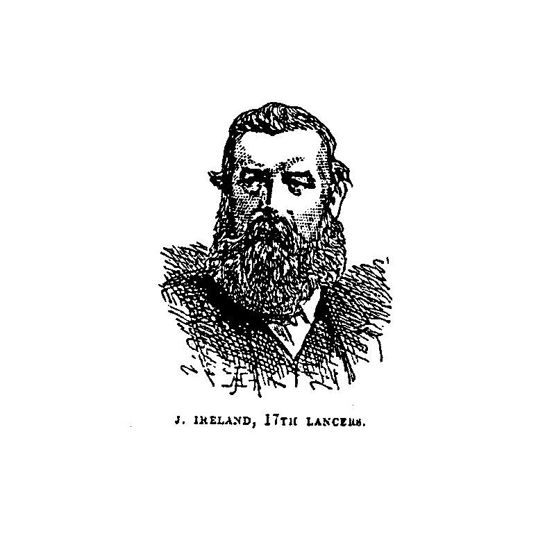 Portrait of Joseph Ireland in the Illustrated London News 1875. Click to enlarge.
