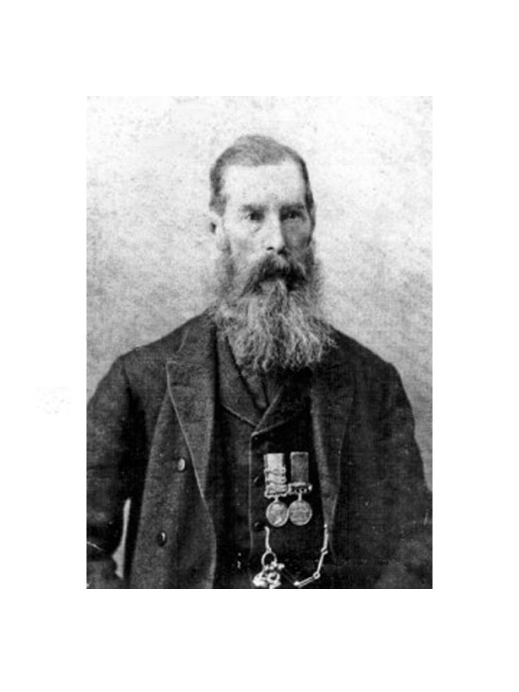 Photograph of David Stanley, 17th Lancers, in later life . Click to enlarge.