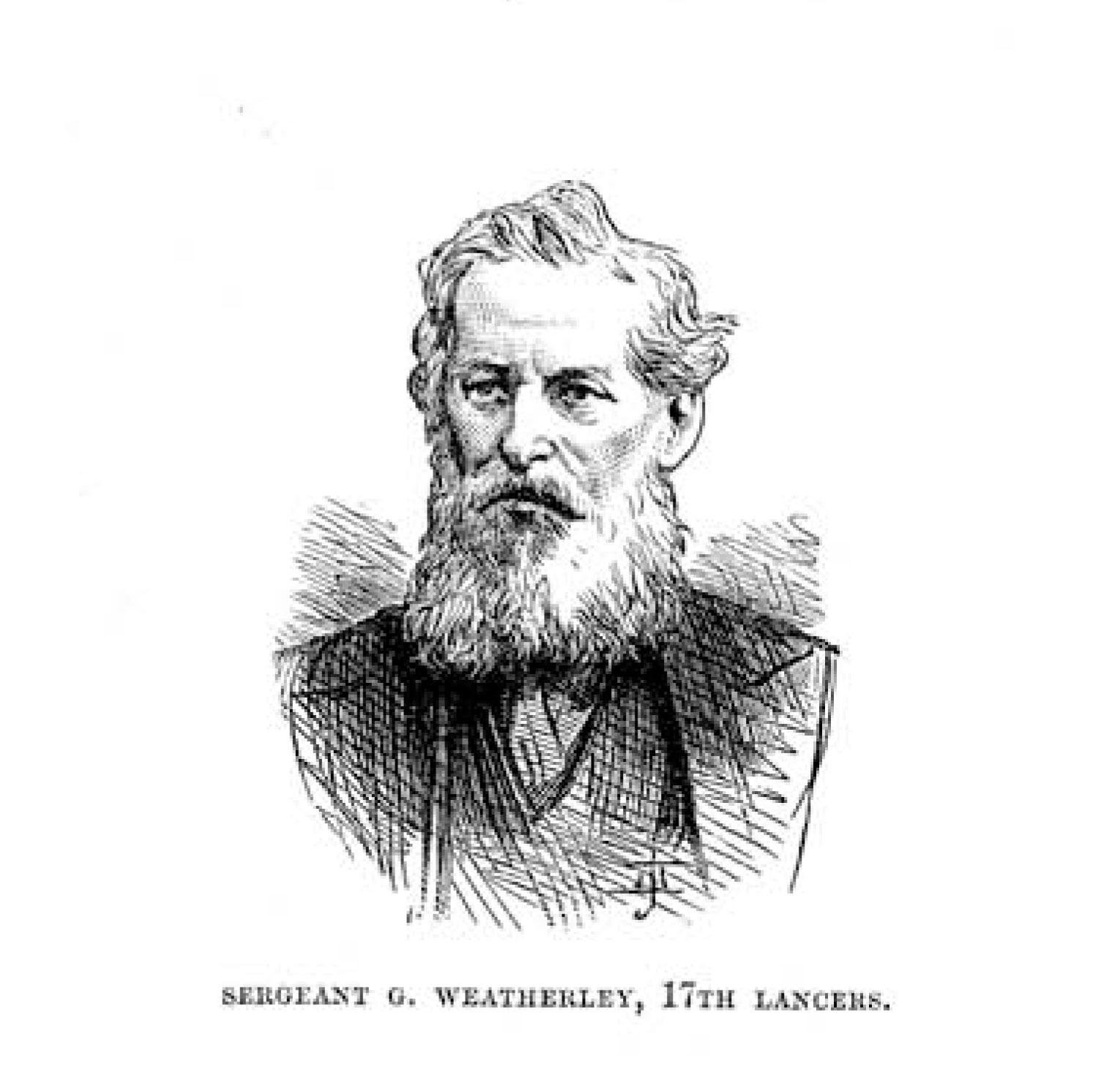 Portrait of George Weatherley in the Illustrated London News, 30th October 1875. Click to enlarge.