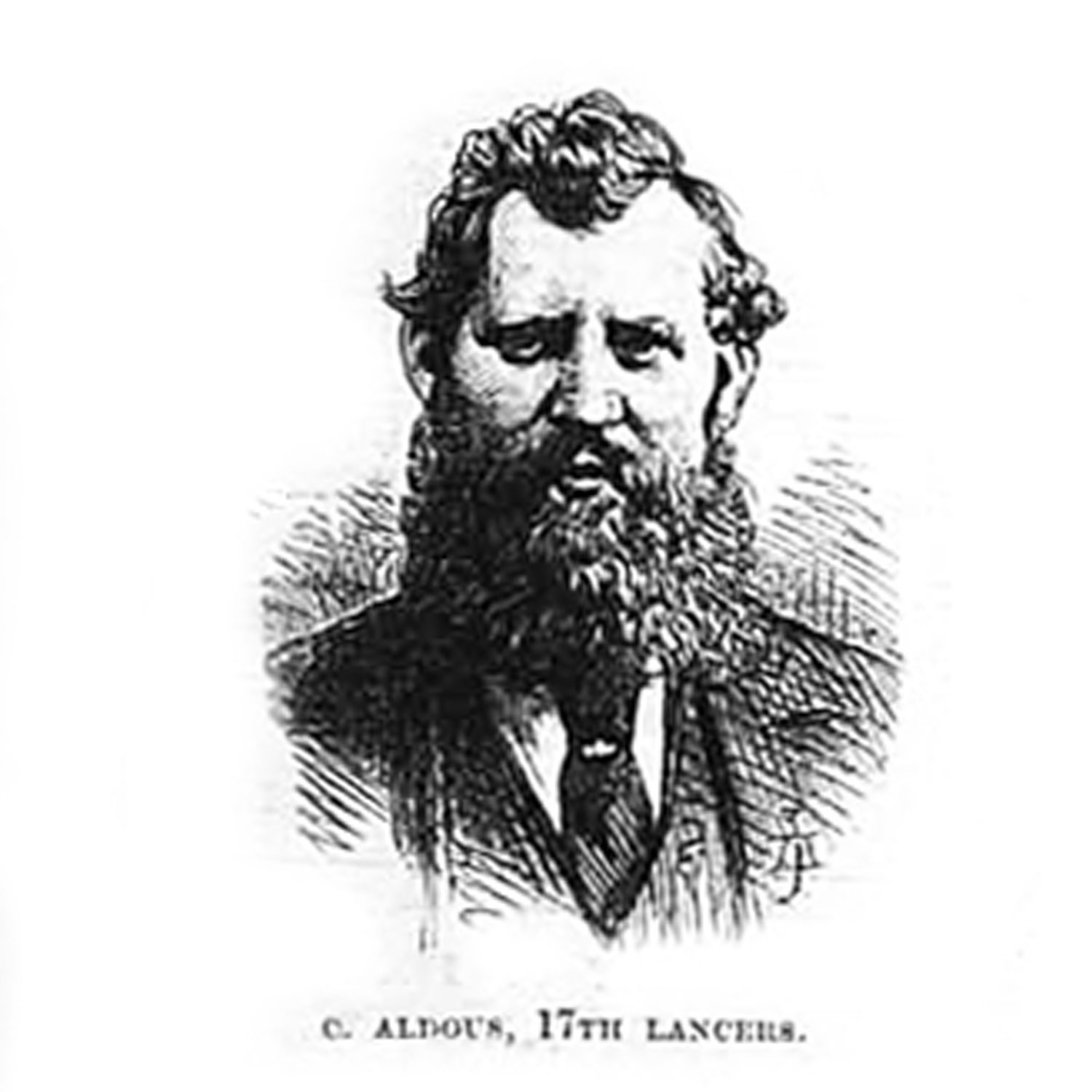 Portrait of Charles Aldous in the Illustrated London News, 30th of October 1875. Click to enlarge.