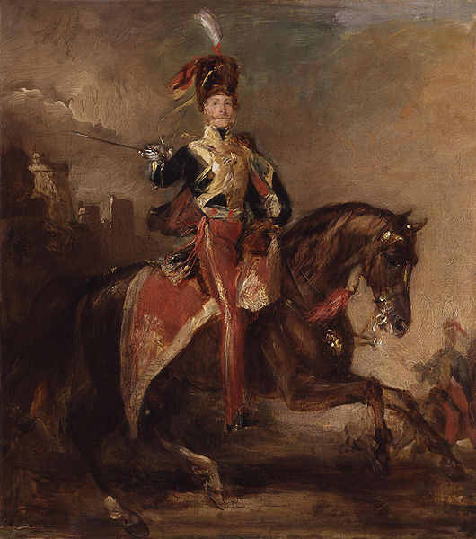 Painting of Cardigan on horseback by Sir Francis Grant