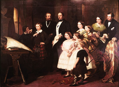  Painting by James Sant of Cardigan explaining the Battle of Balaklava to the Royal Family, 1855 