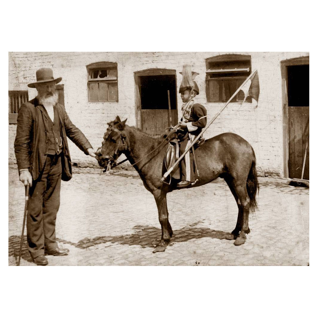 James Nunnerley photographed with Thomas Hough (1895-1985) in Ormskirk c.1905. Click to enlarge.