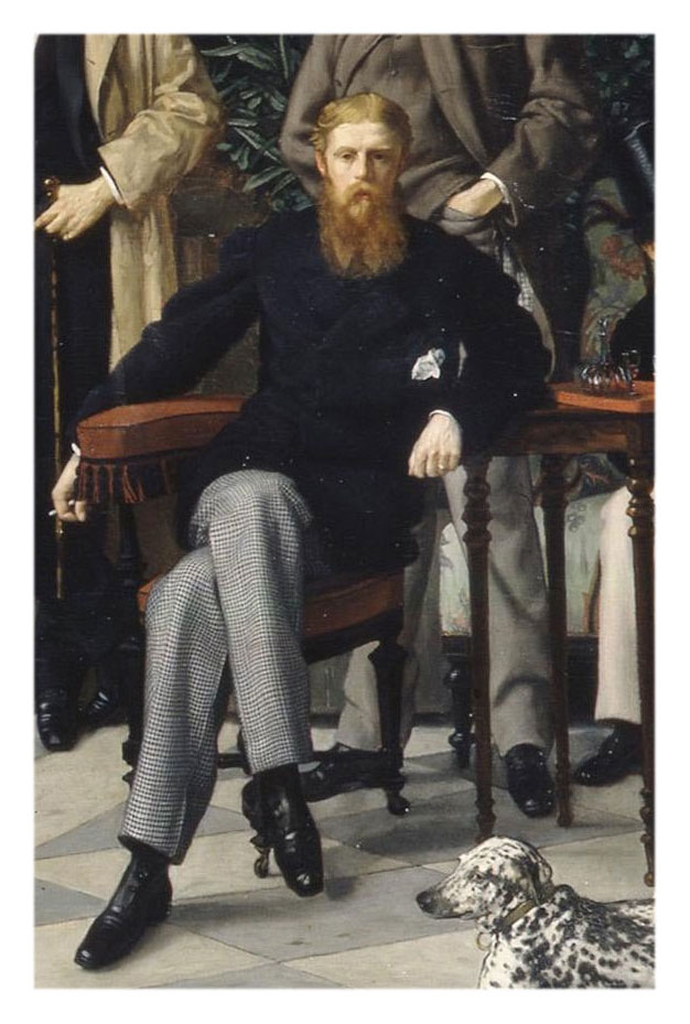 Tissot's painting of Coleraine Vansittart (1868). Musee d'Orsay. Click to enlarge.